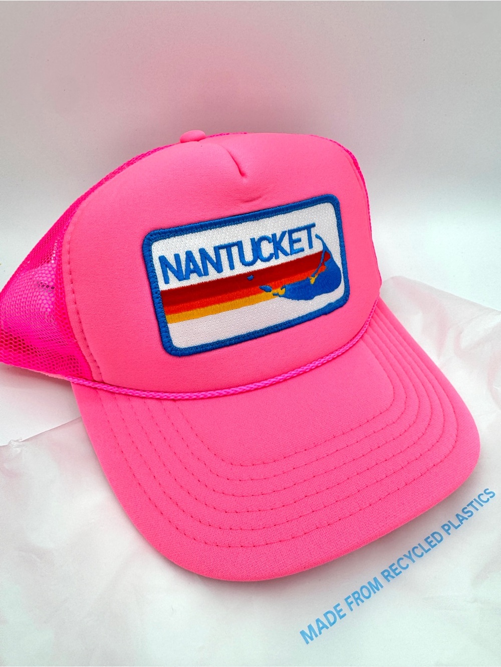 NWT Aviator Nation Nantucket Trucker Hat in Neon Pink 2025 Brand New